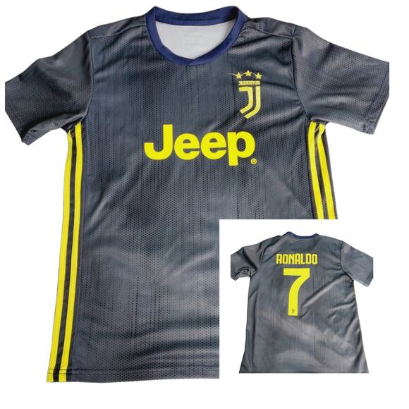 JEEP Ronaldo 7 Juventus Jersey Soccer Shirt Size EU 26 US Men's S 1348 - Picture 1 of 5